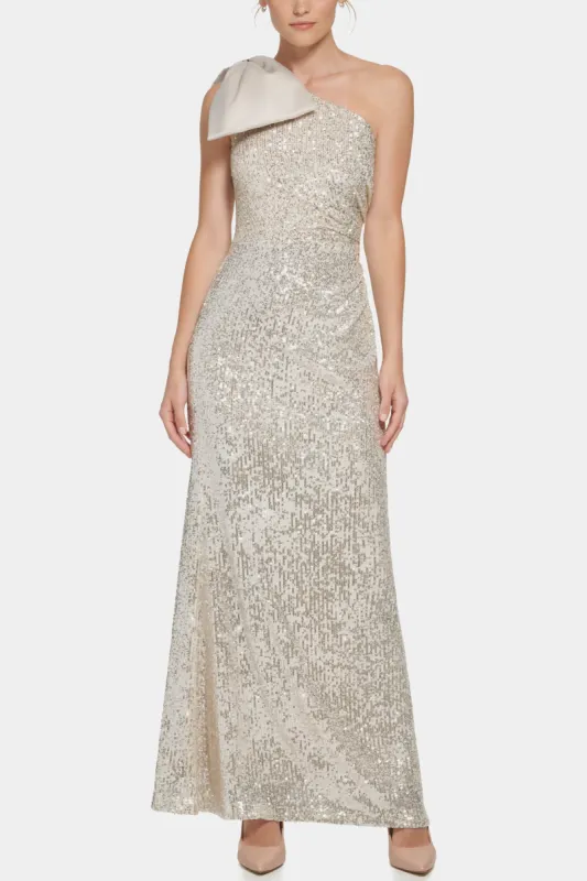 One Shoulder Sequin Gown sold by Lord & Taylor