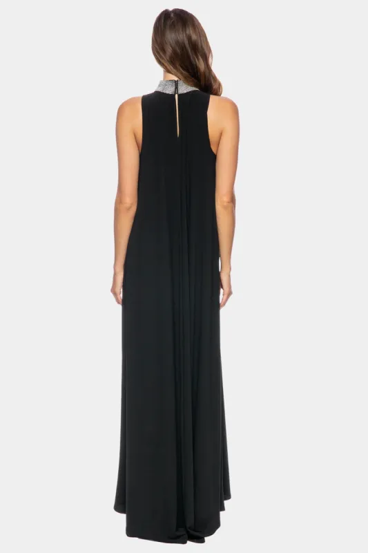 Trapeze Gown with Rhinestone Collar sold by Lord & Taylor