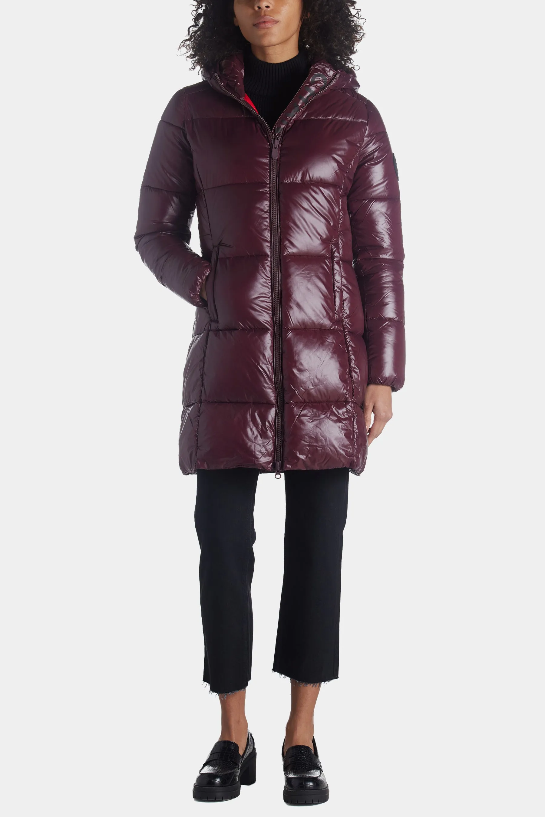 Ines Long Hooded Big Duck Logo Jacket sold by Lord & Taylor product image thumbnail 5