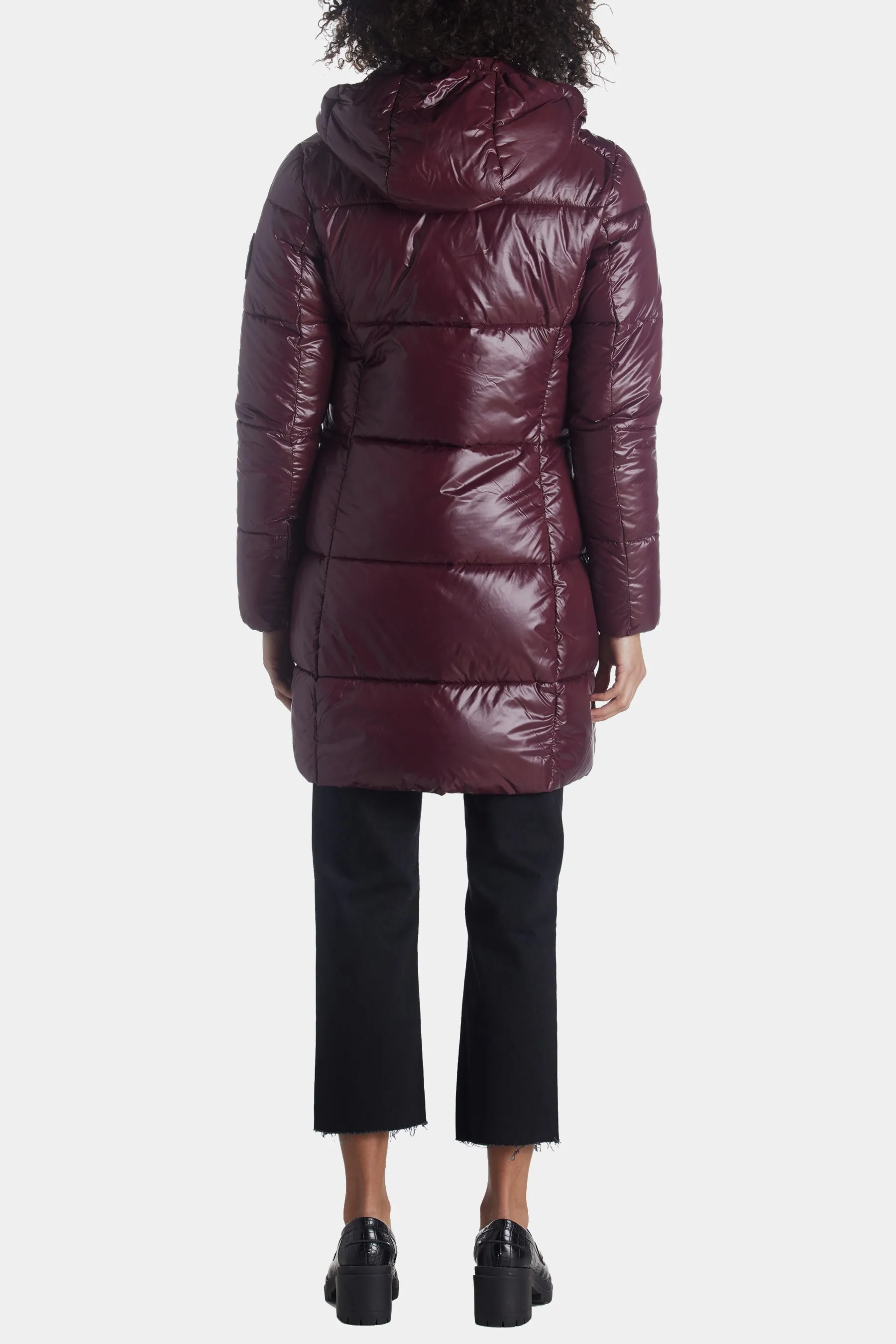 Ines Long Hooded Big Duck Logo Jacket sold by Lord & Taylor product image thumbnail 3
