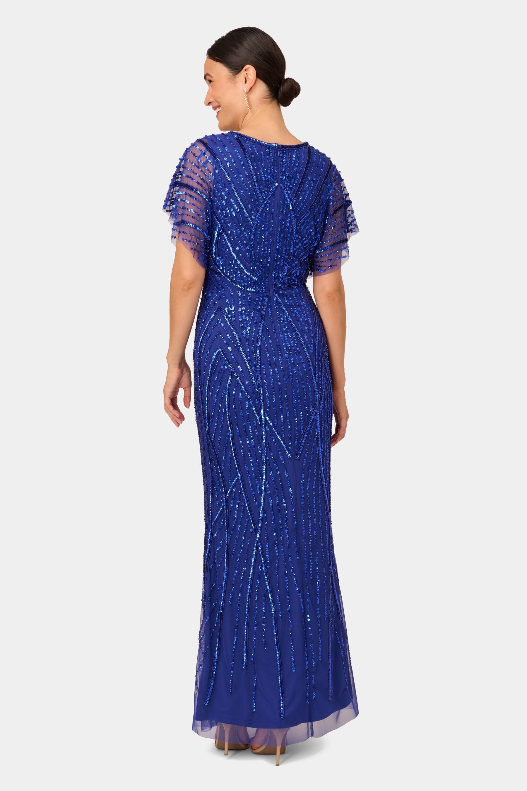 Surplice Neck Beaded Gown sold by Lord & Taylor product image thumbnail 2