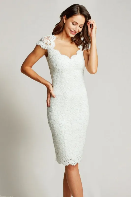 Sequin Lace Sweetheart Dress sold by Lord & Taylor