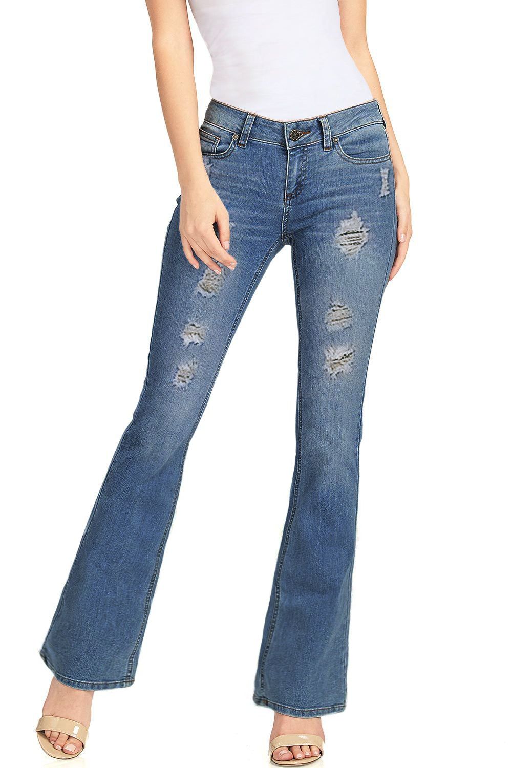 Distressed Bootcut Jeans sold by Lord & Taylor product image thumbnail 26