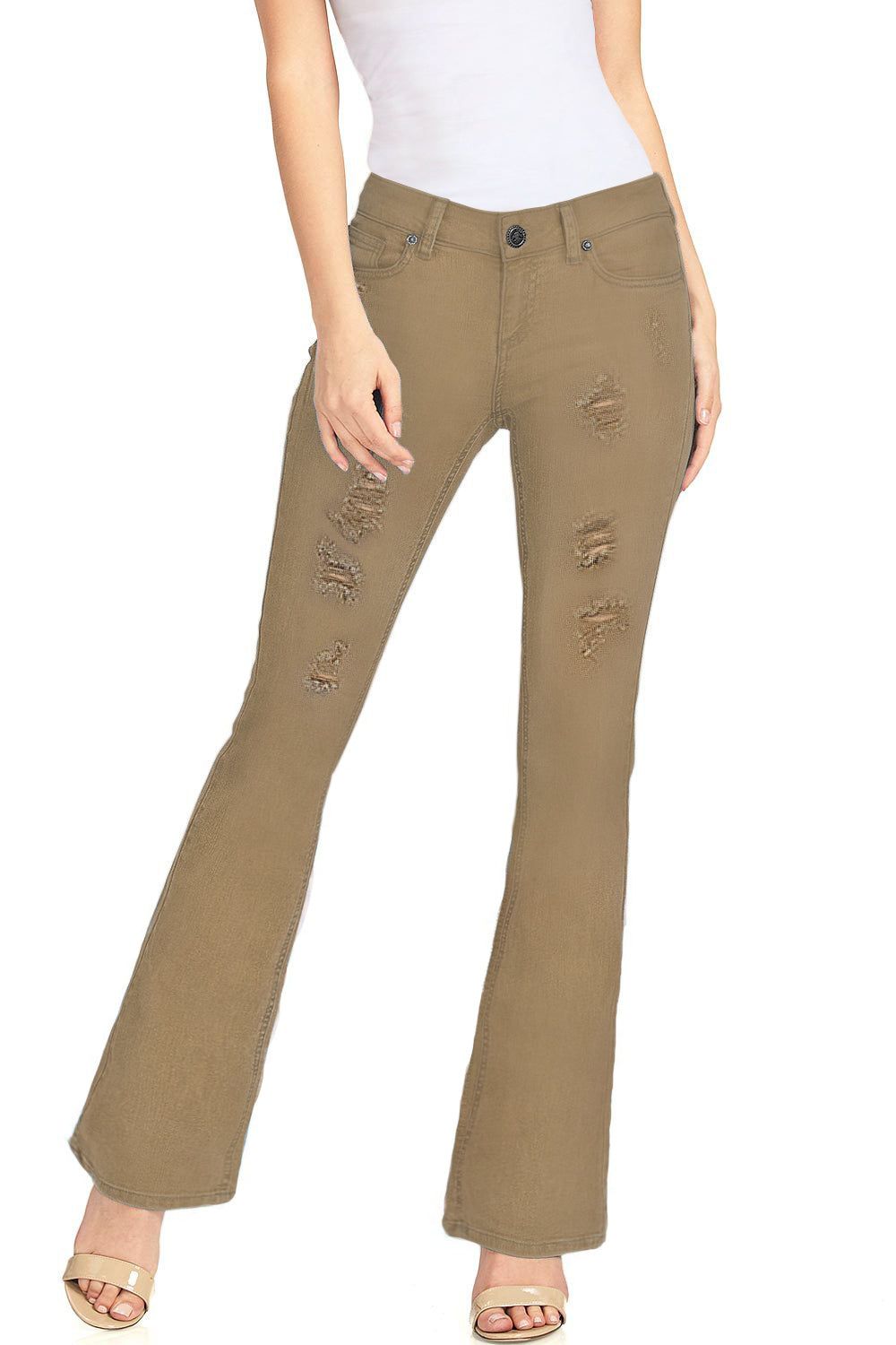 Distressed Bootcut Jeans sold by Lord & Taylor product image thumbnail 9