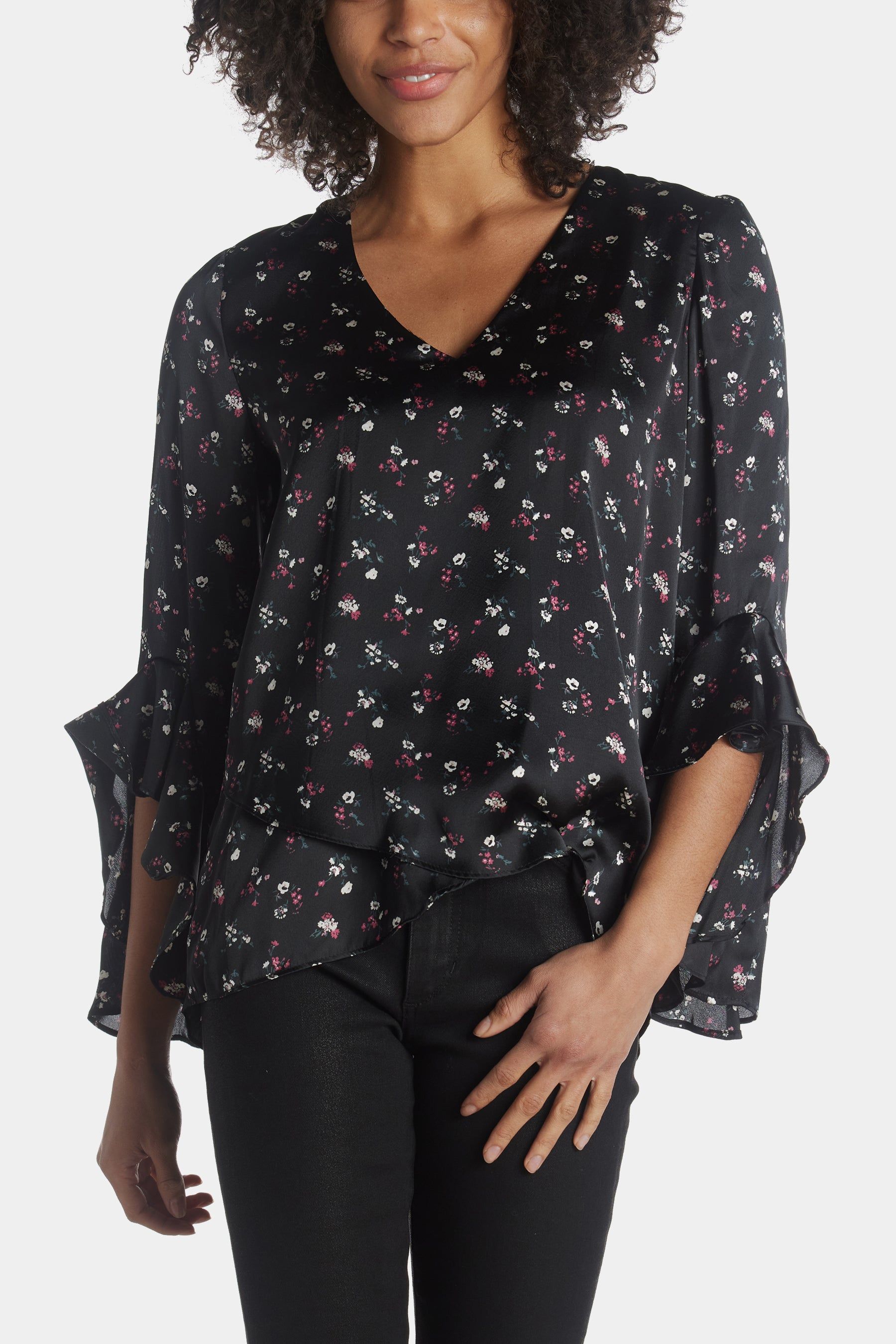 V Neck Flutter Sleeve Blouse sold by Lord & Taylor product image thumbnail 9