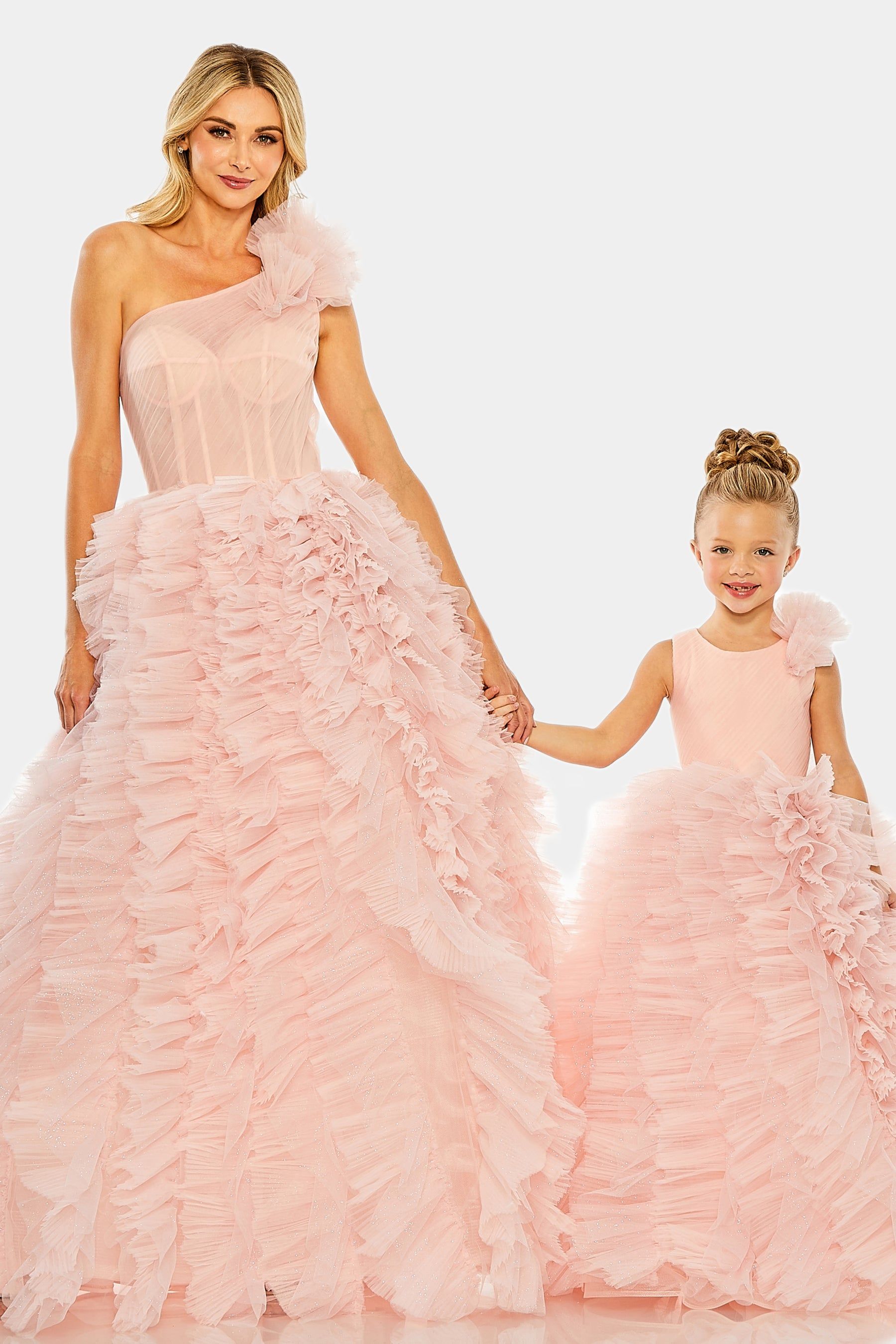 One Shoulder Glitter Tulle Gown sold by Lord & Taylor product image thumbnail 5