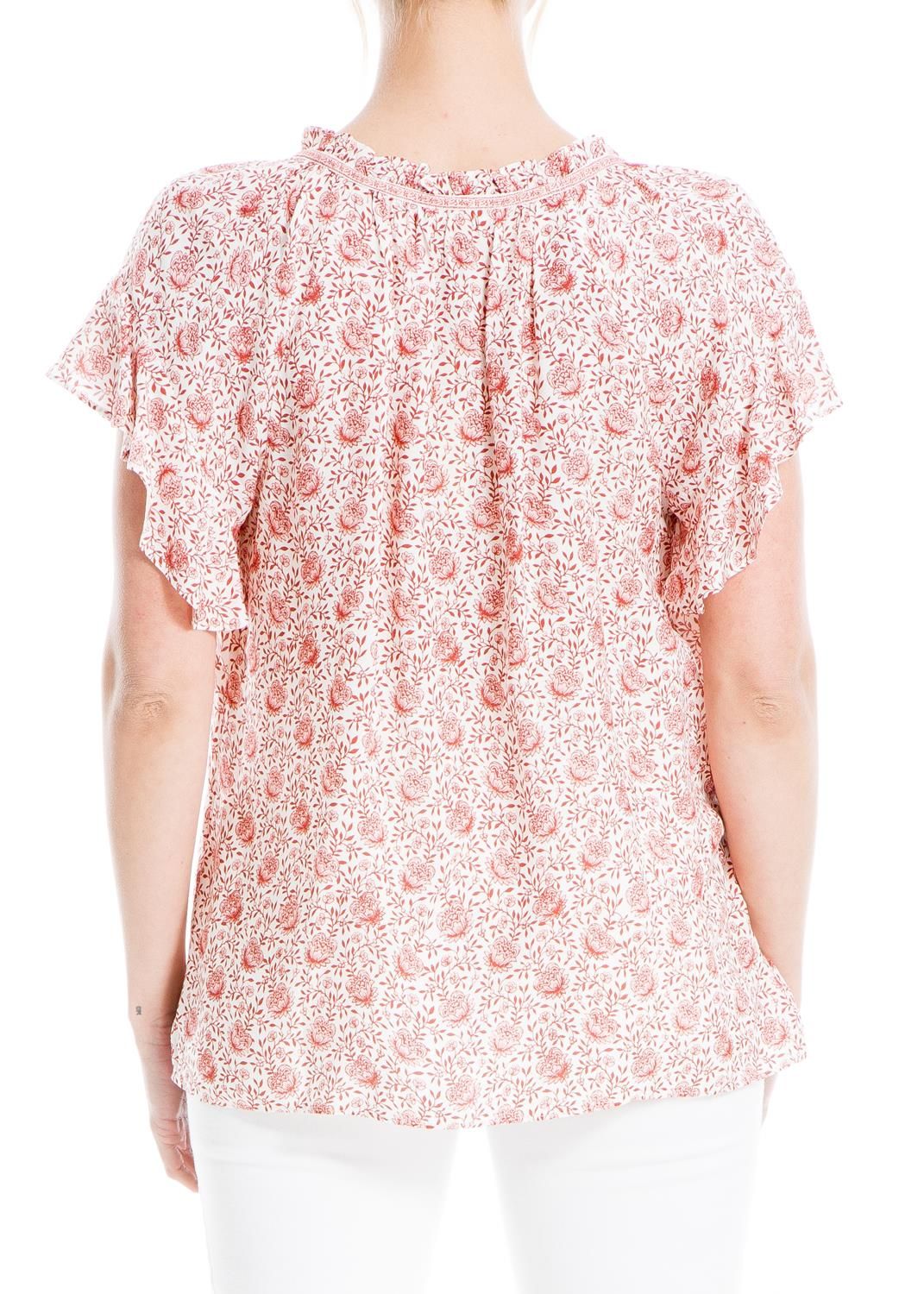 Rayon Split Neck Flutter Sleeve Top sold by Lord & Taylor product image thumbnail 10