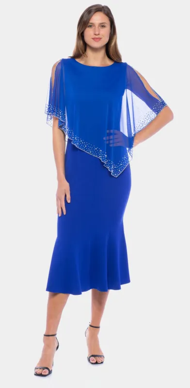 Caplet Midi Crepe Dress sold by Lord & Taylor