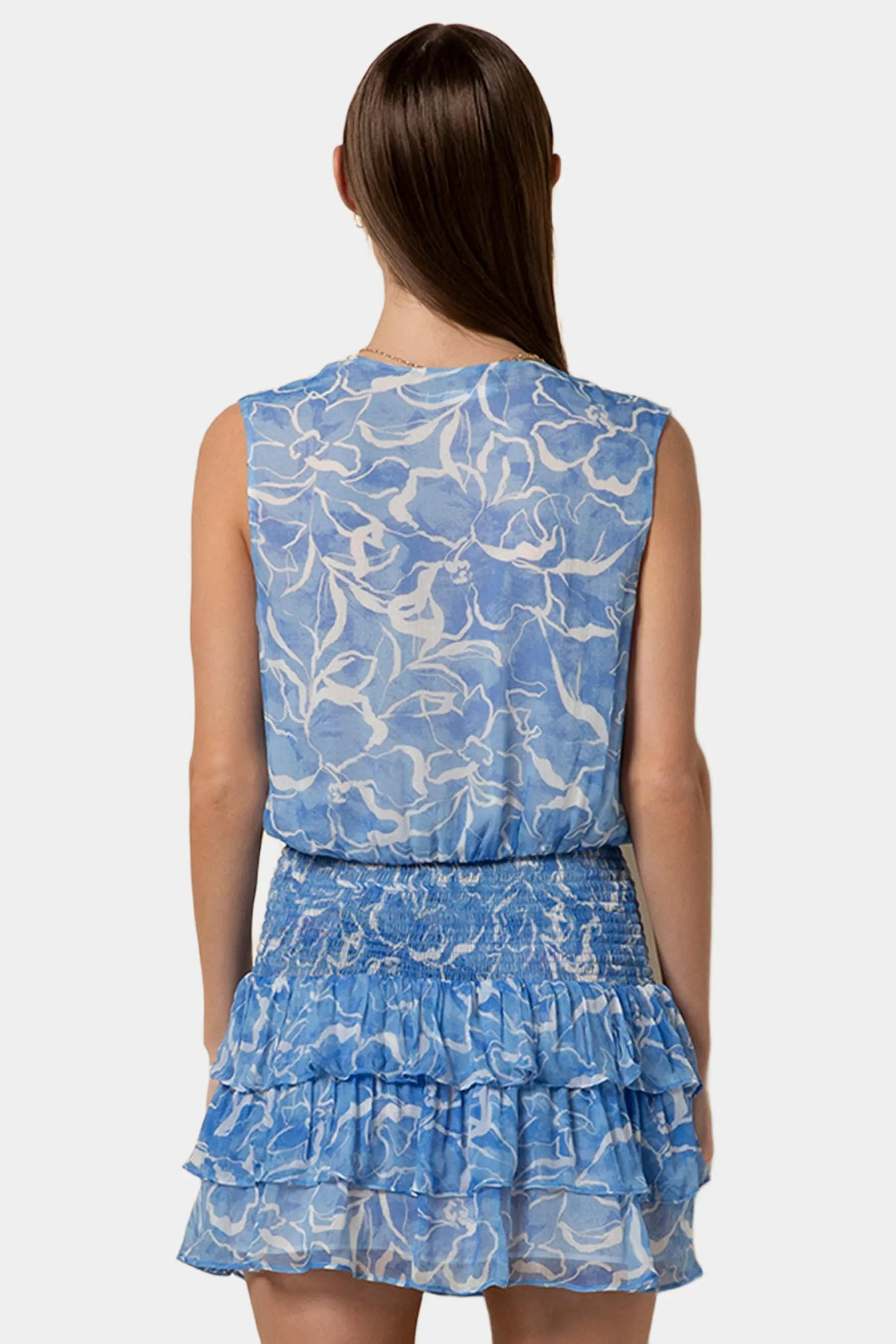 Palmer Printed Ruffle Mini Dress sold by Lord & Taylor product image thumbnail 2