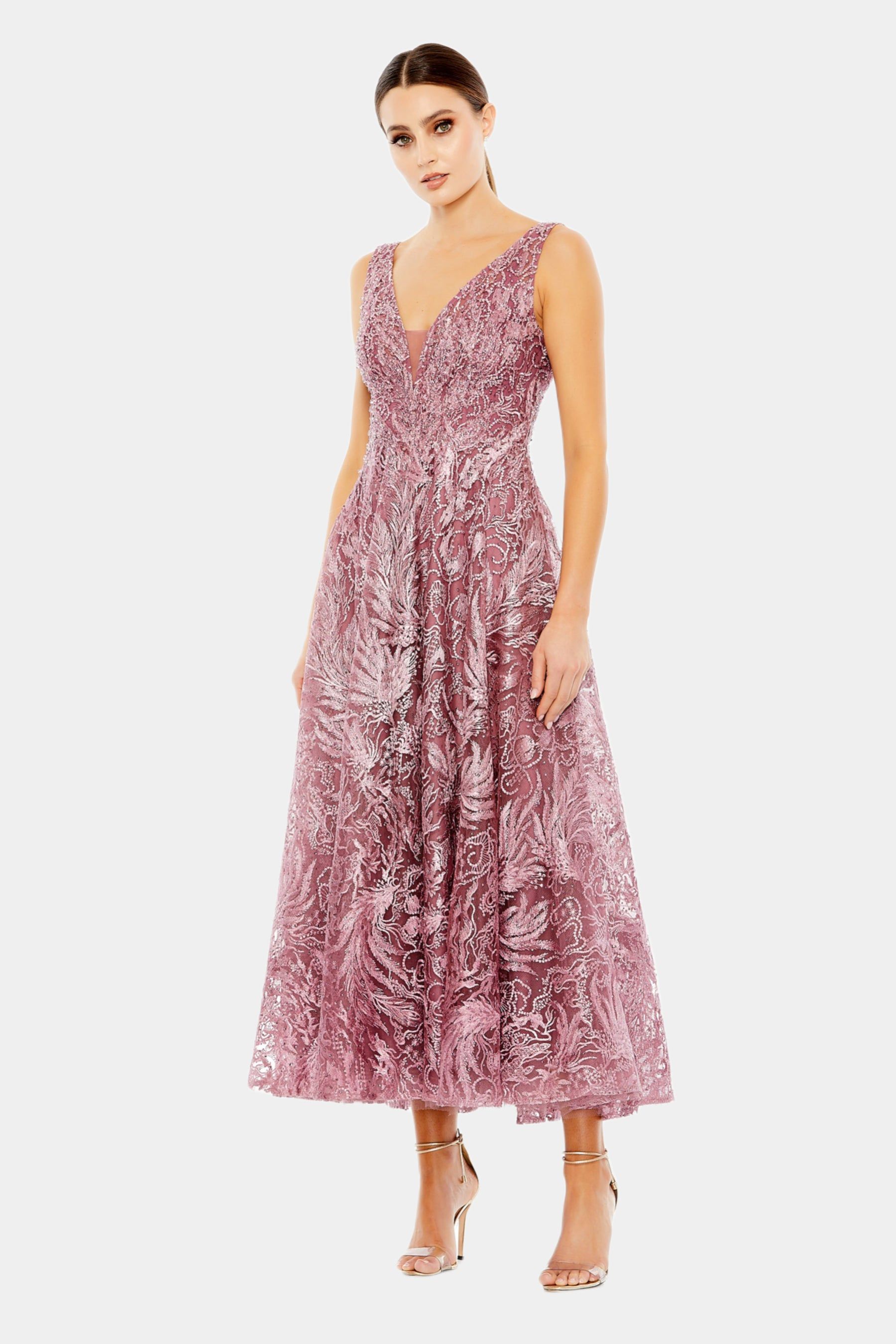 V-Neck Floral Embroidered Dress sold by Lord & Taylor