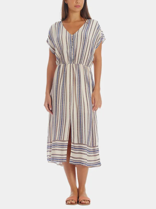 Striped Kaftan Midi Dress sold by Lord & Taylor