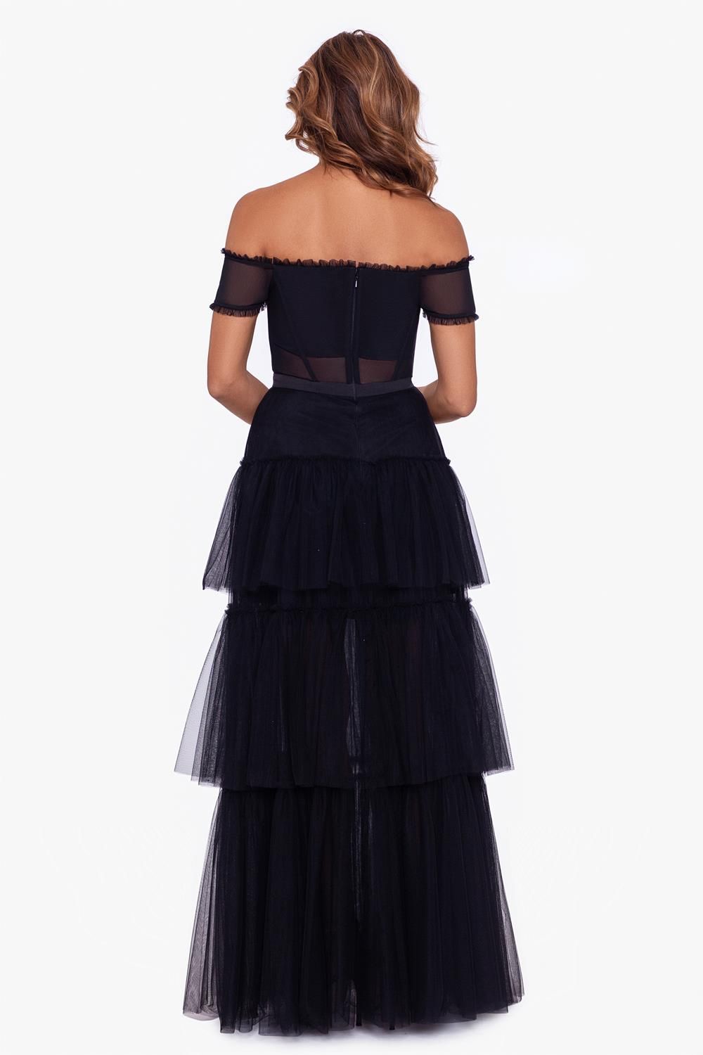 Off The Shoulder Mesh Ballgown sold by Lord & Taylor product image thumbnail 15