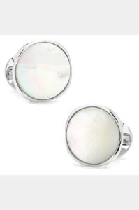 Sterling Silver Classic Formal Mother of Pearl Stud Set sold by Lord & Taylor