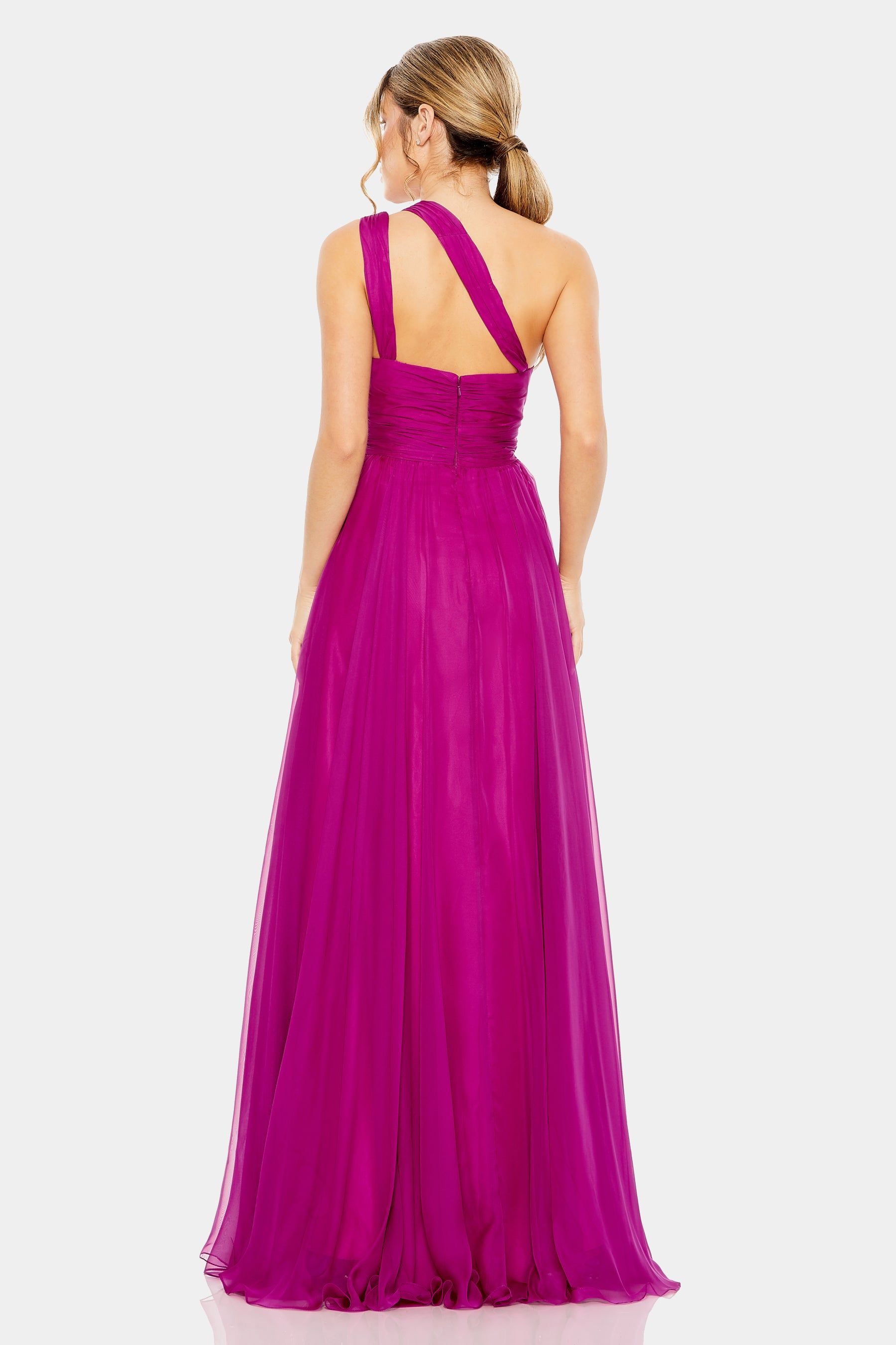Strappy One Shoulder A Line Gown sold by Lord & Taylor product image thumbnail 8