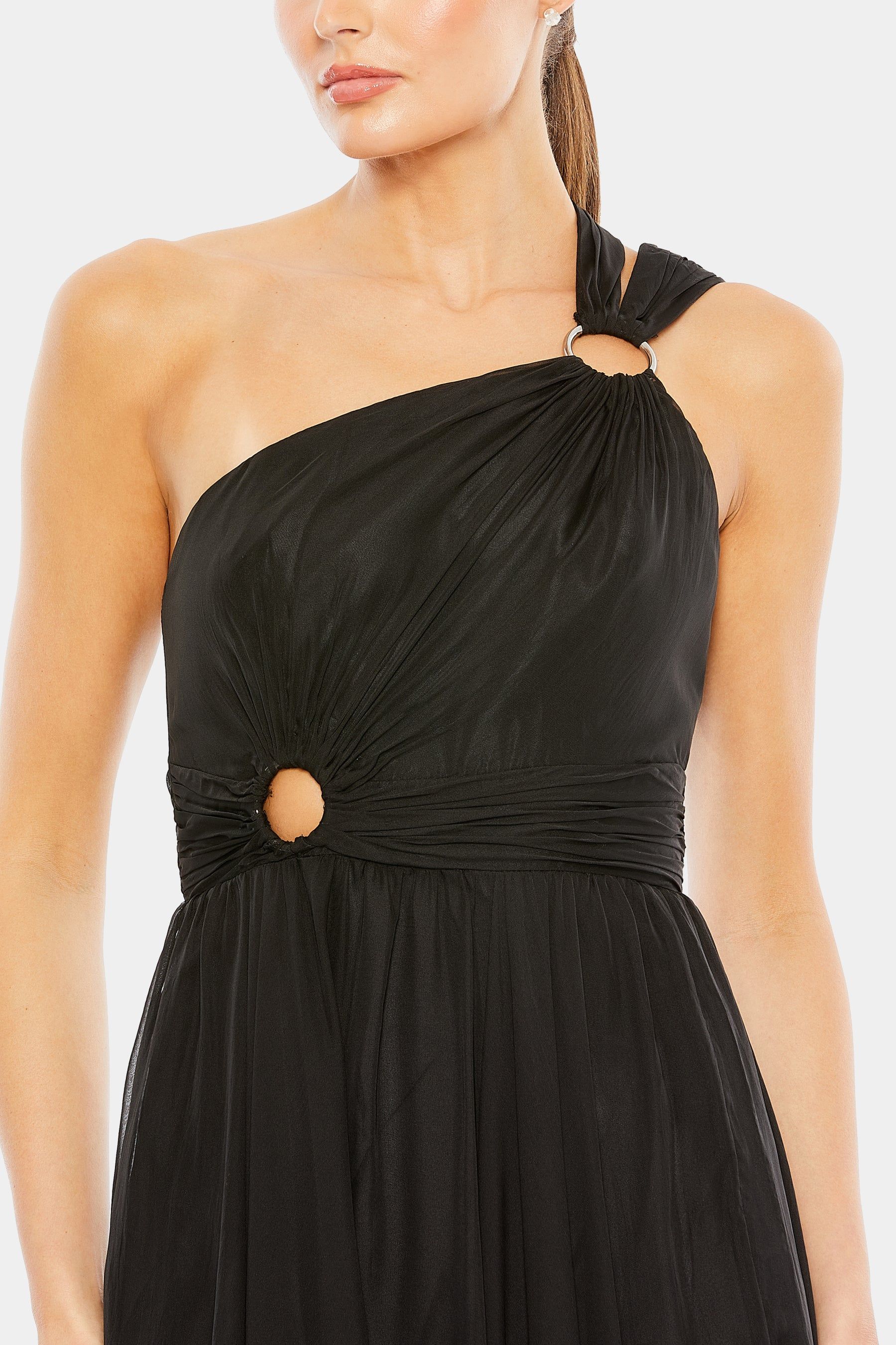 Strappy One Shoulder A Line Gown sold by Lord & Taylor product image thumbnail 5