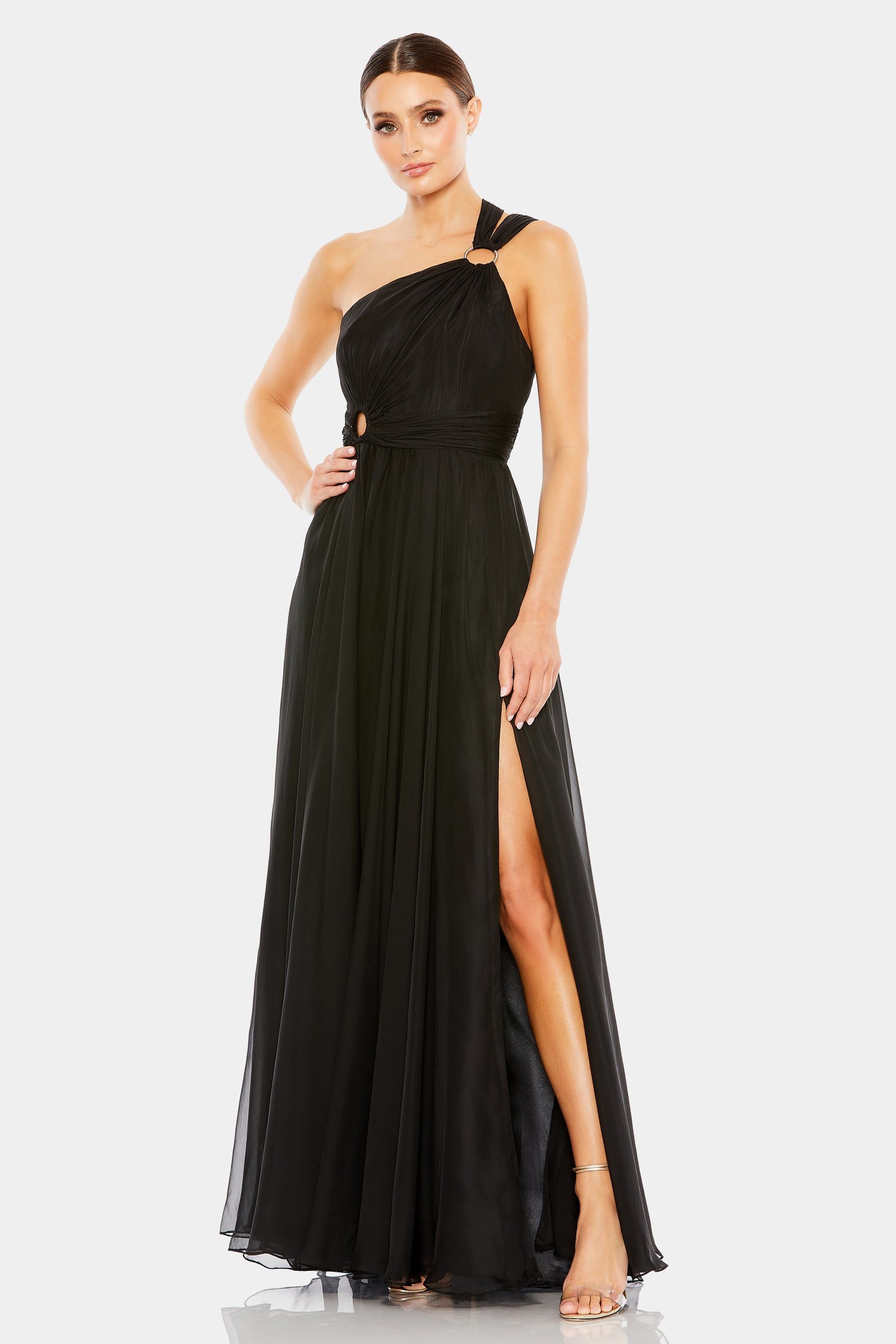 Strappy One Shoulder A Line Gown sold by Lord & Taylor product image thumbnail 2