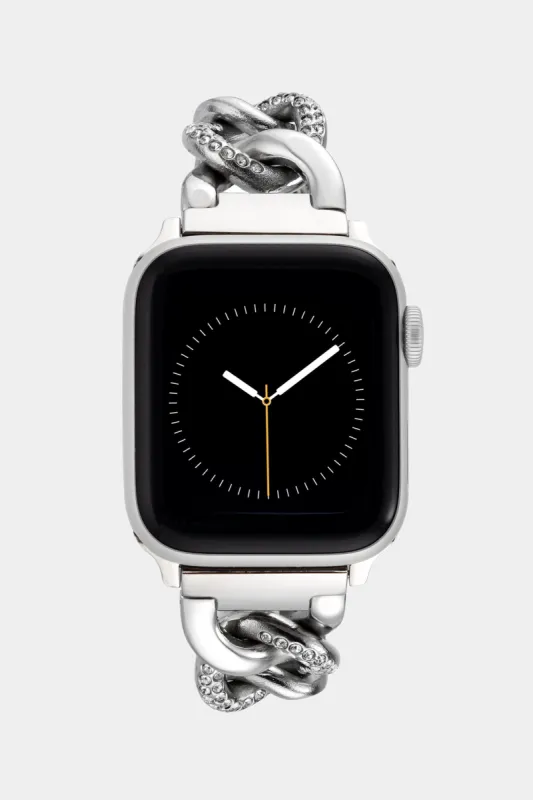 Metal and Preciosa Maxima Crystal Accented Chain Link Bracelet compatible  Apple Watch sold by Lord & Taylor