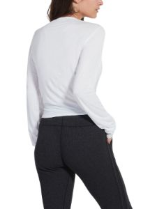 Twist Loop Front Long Sleeve Tee sold by Lord & Taylor