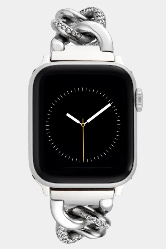 Metal and Preciosa Maxima Crystal Accented Chain Link Bracelet compatible  Apple Watch sold by Lord & Taylor