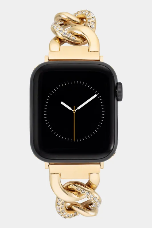 Metal and Preciosa Maxima Crystal Accented Chain Link Bracelet compatible  Apple Watch sold by Lord & Taylor