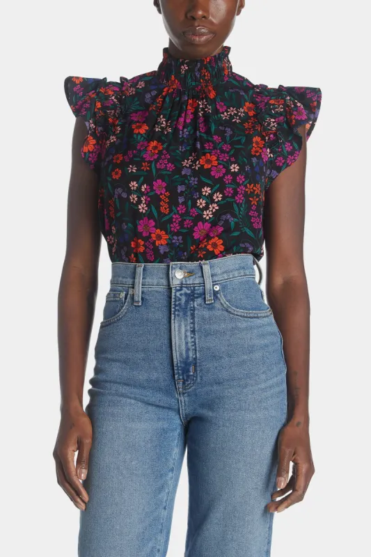 Keyhole Blouse With Flutter Sleeve sold by Lord & Taylor
