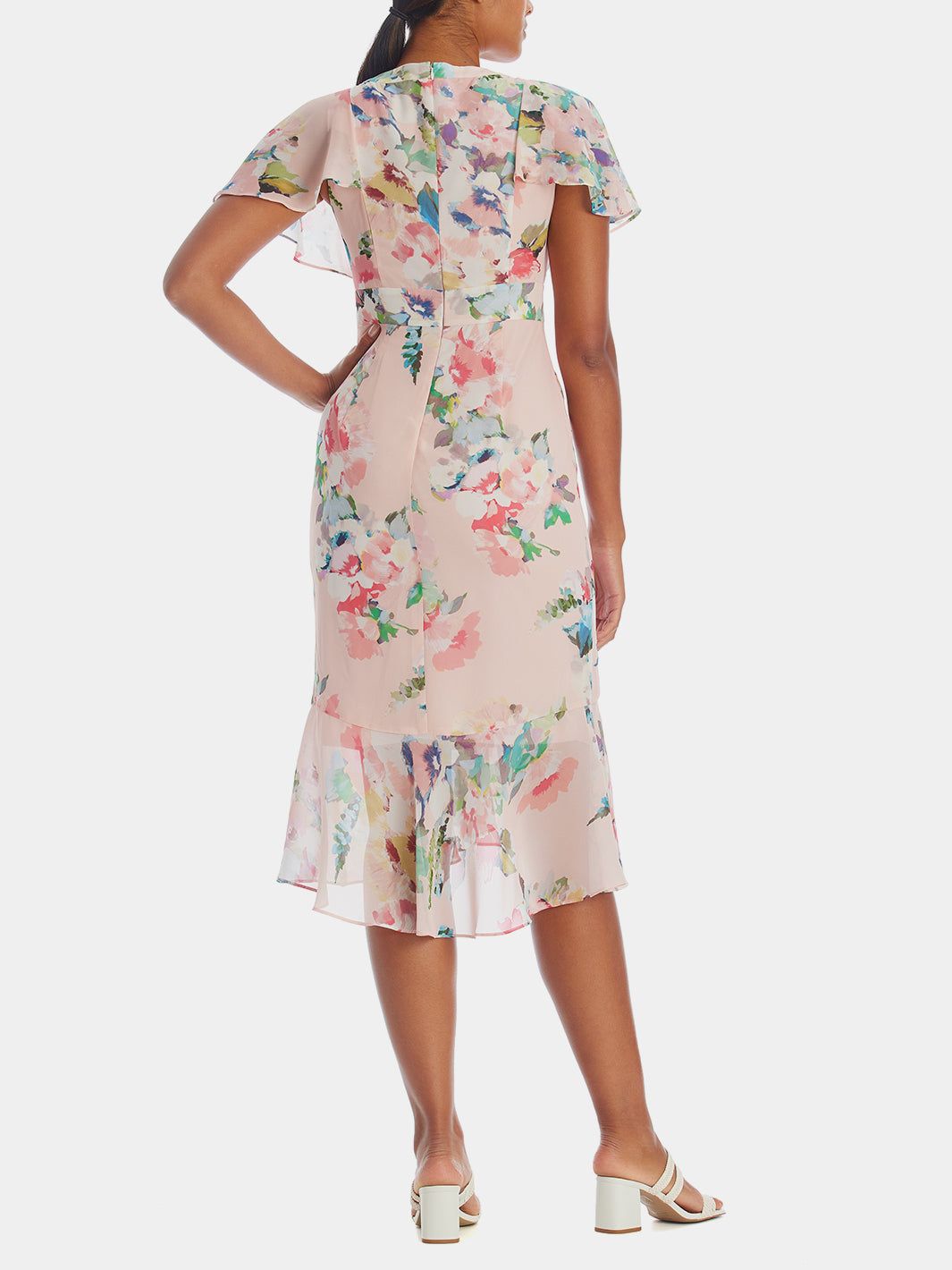 Floral Faux Wrap Ruffle Dress sold by Lord & Taylor product image thumbnail 5