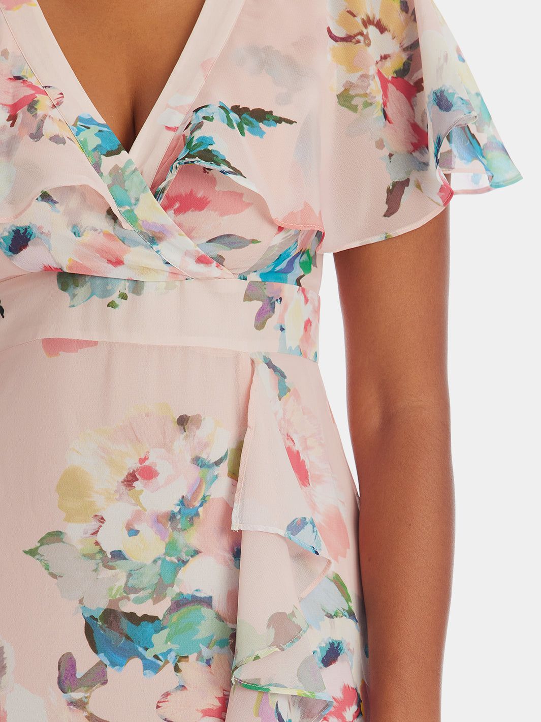 Floral Faux Wrap Ruffle Dress sold by Lord & Taylor product image thumbnail 6