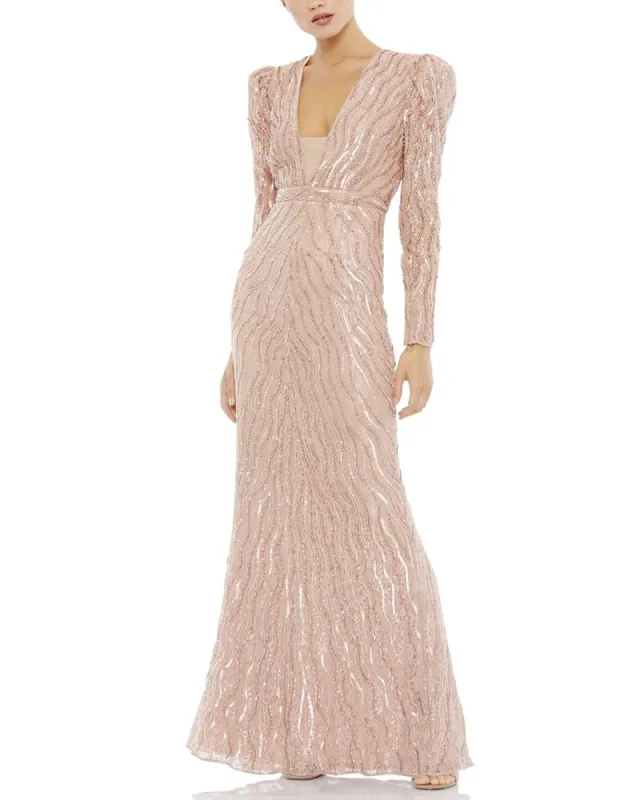 V-Neck Sequin Gown sold by Lord & Taylor