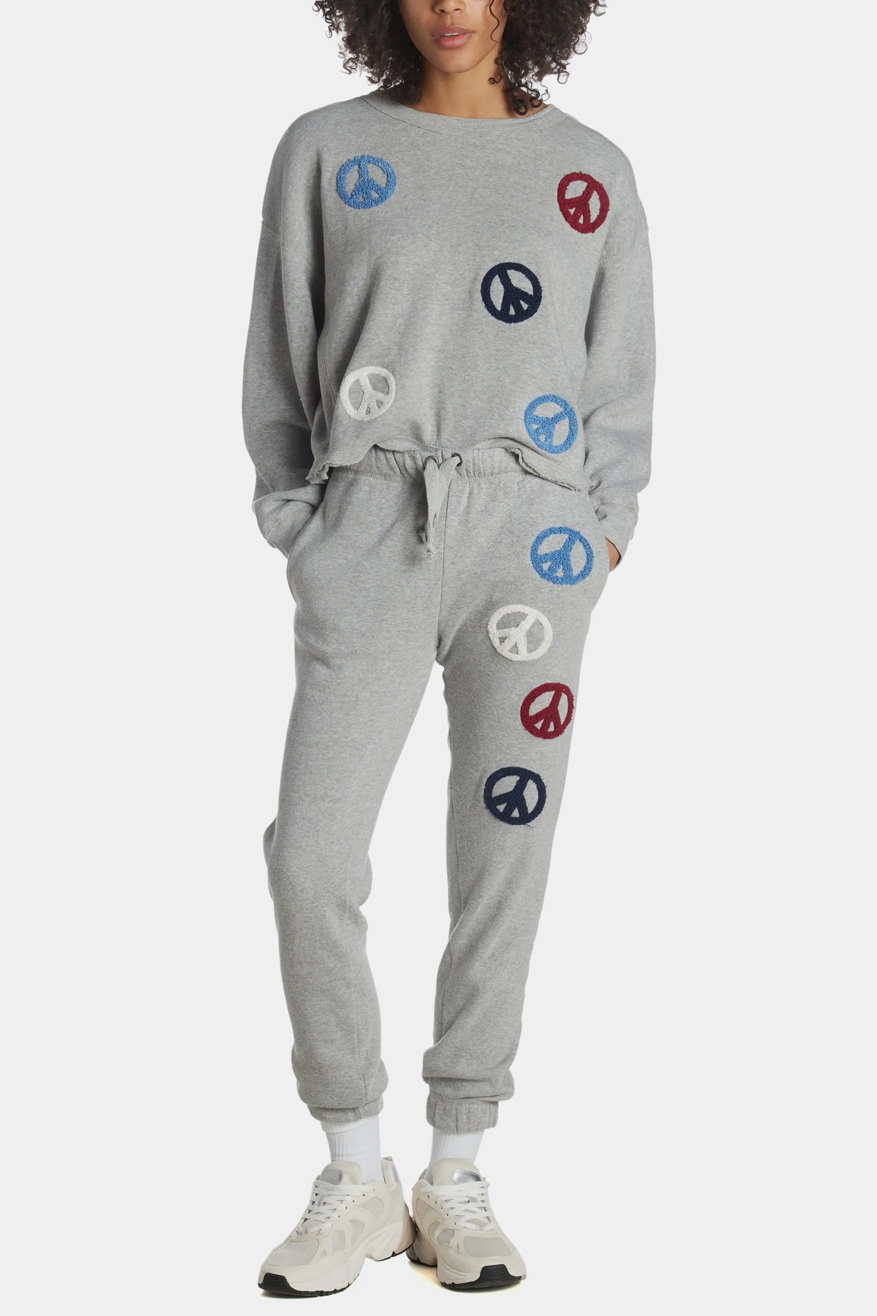 Peace Sign Patch Jogger sold by Lord & Taylor product image thumbnail 4