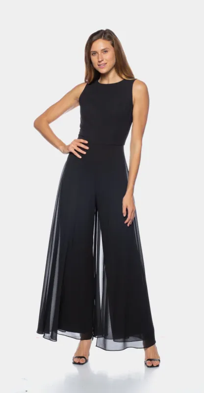 Sleeveless Jumpsuit With Overlay sold by Lord & Taylor