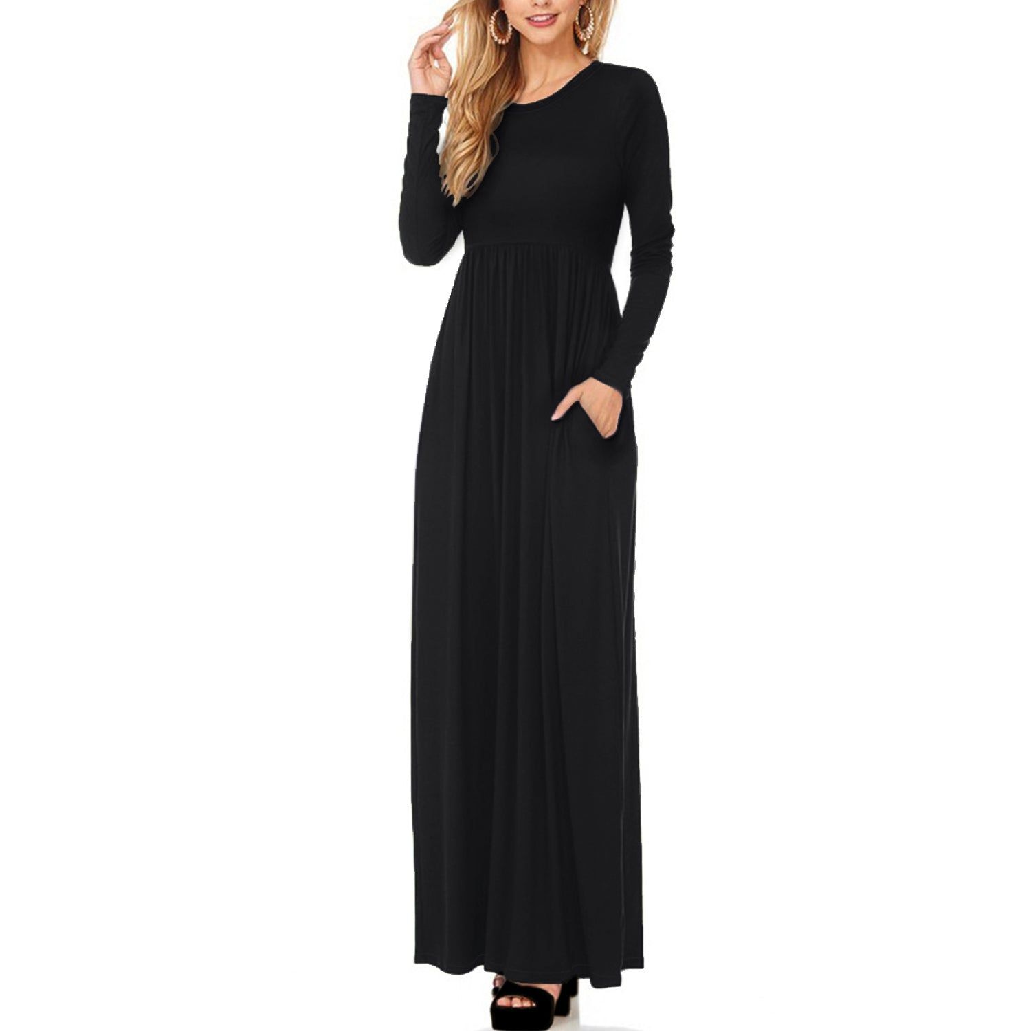 Long Sleeve Casual Maxi Dress sold by Lord & Taylor product image thumbnail 4