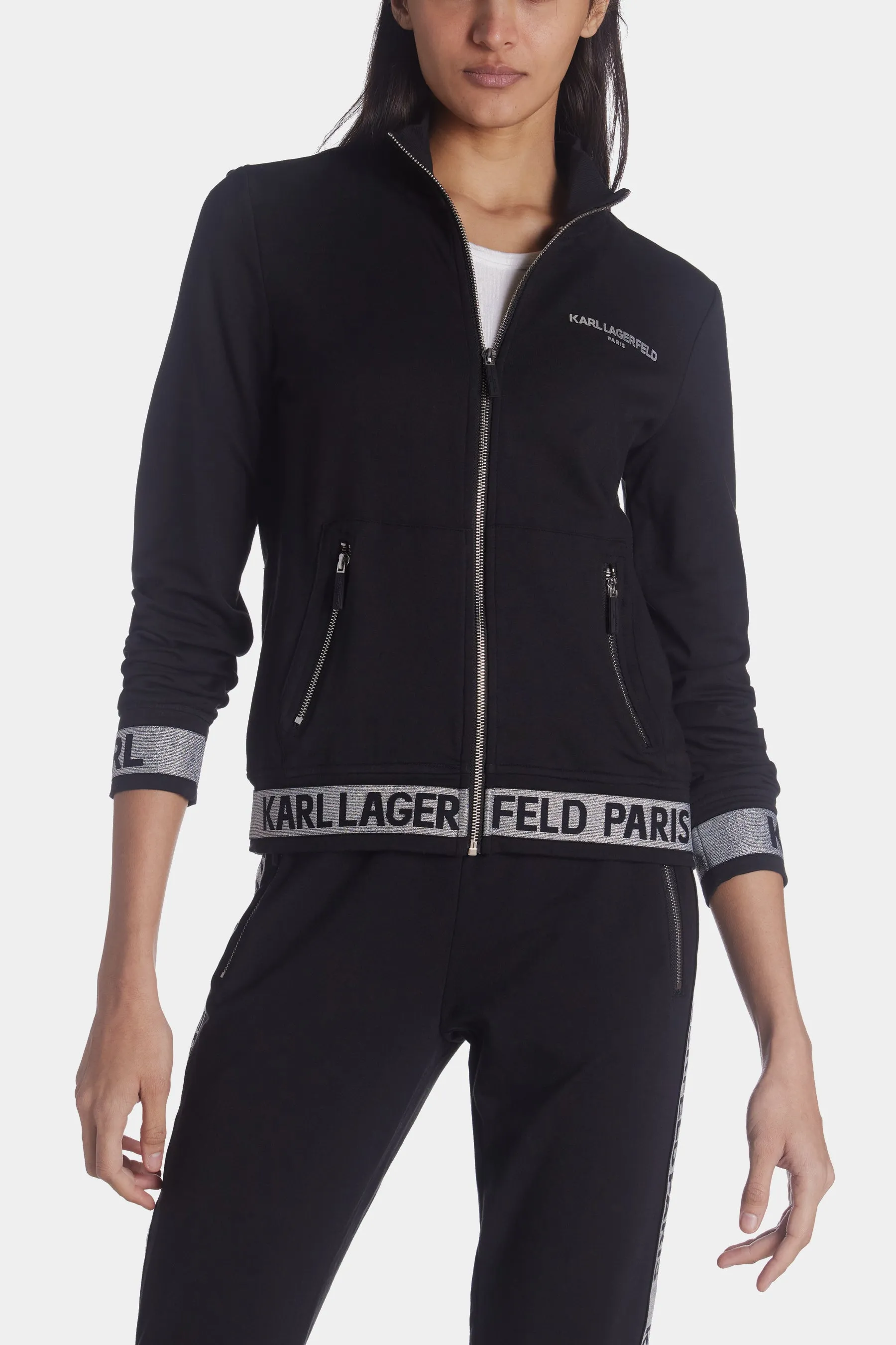 Silver Foil Tape Jacket sold by Lord & Taylor