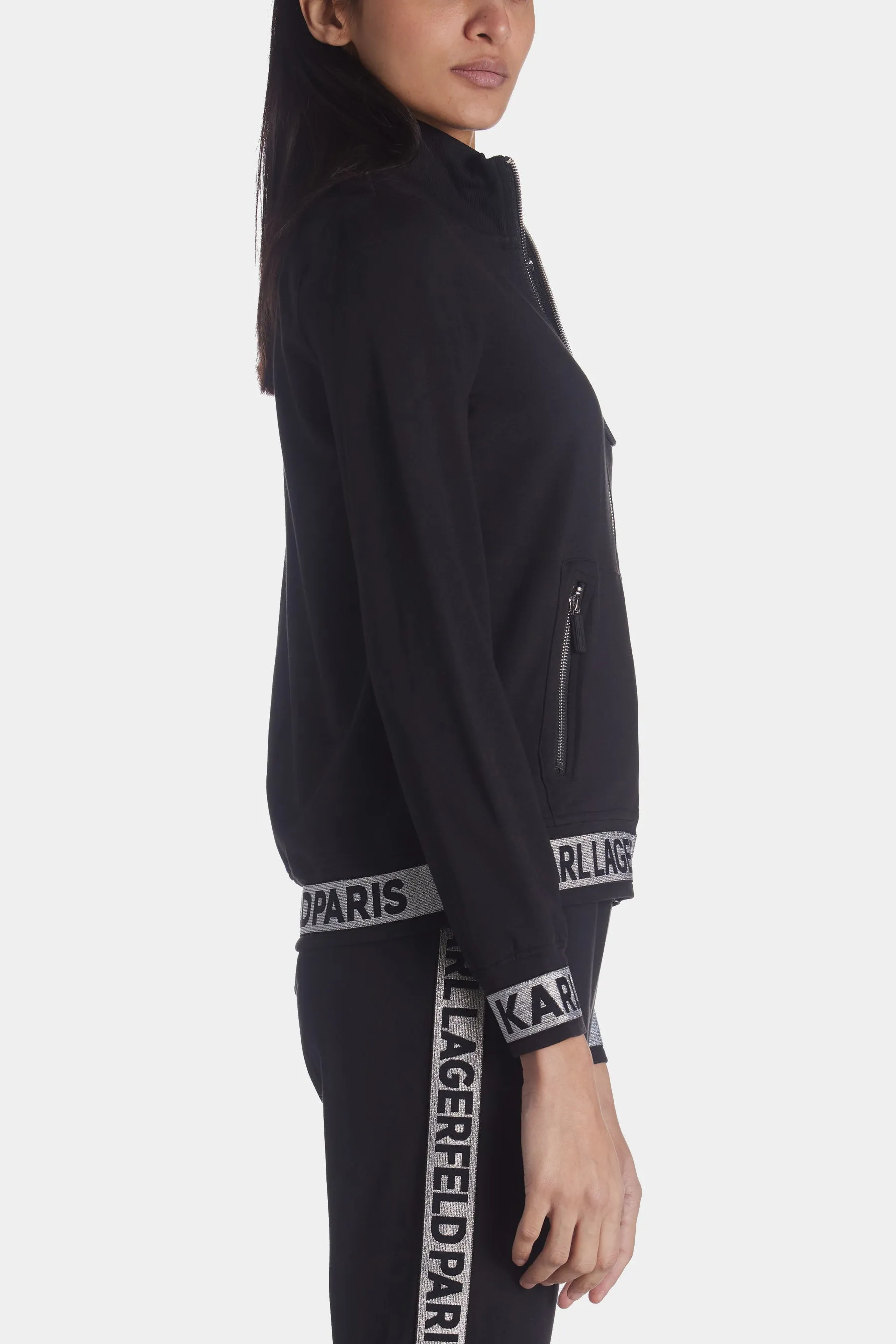 Silver Foil Tape Jacket sold by Lord & Taylor product image thumbnail 4