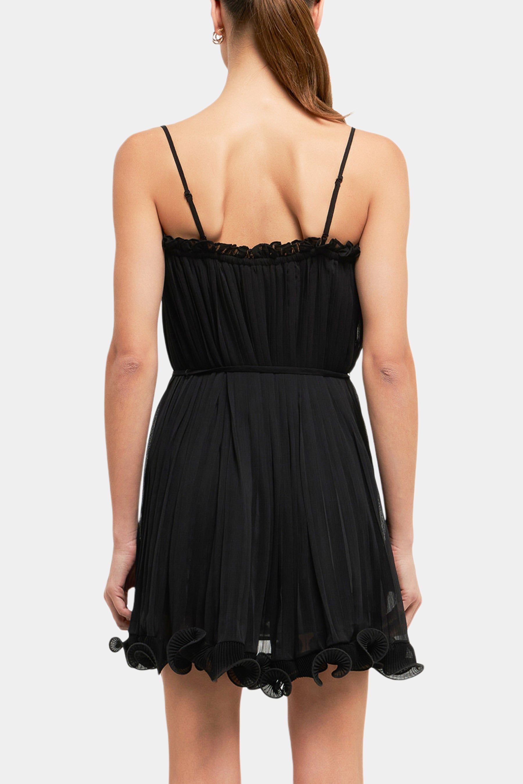 Pleated Chiffon Ruffle Mini Dress sold by Lord & Taylor product image thumbnail 4