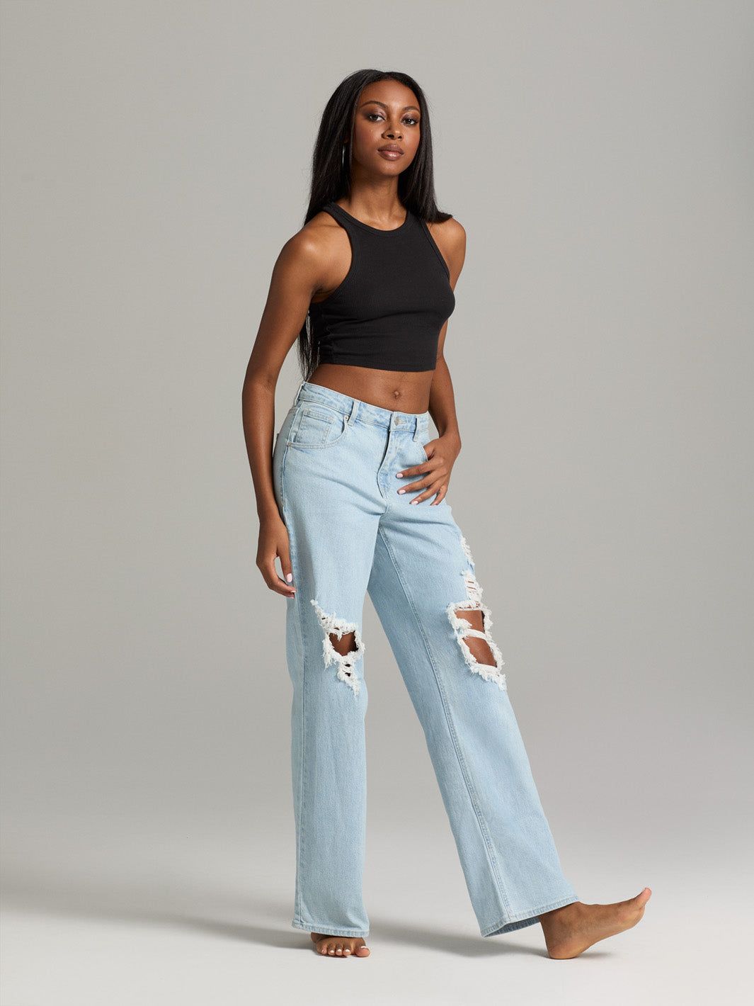 Wide Leg Jeans sold by Lord & Taylor product image thumbnail 2