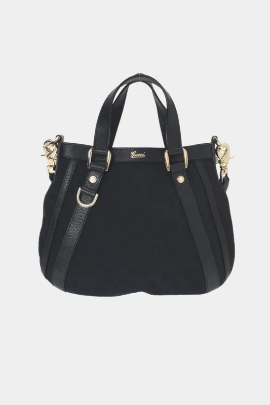 GG Canvas D-Ring two Way Handbag sold by Lord & Taylor