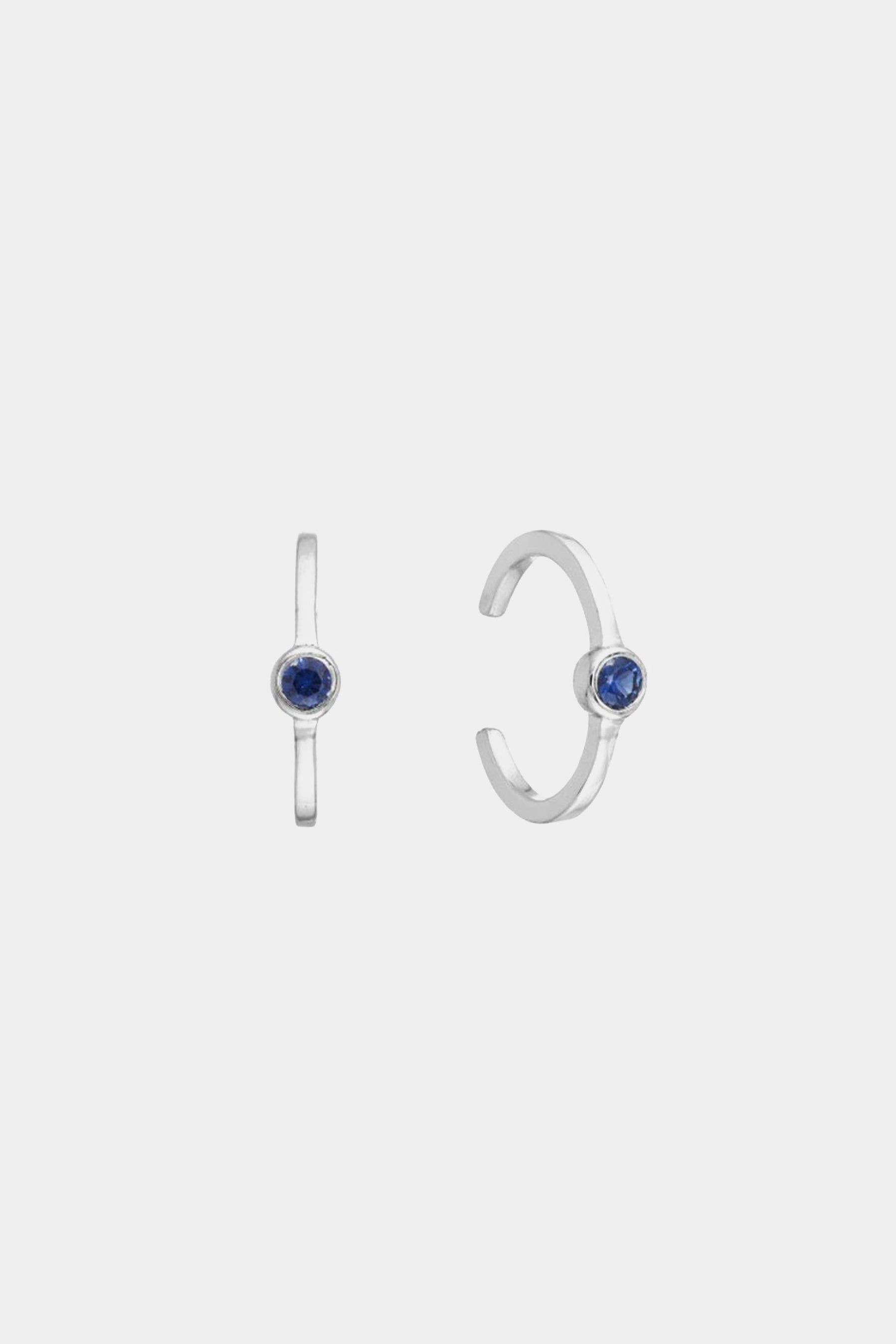 Bezel Sapphire Earring Cuffs sold by Lord & Taylor