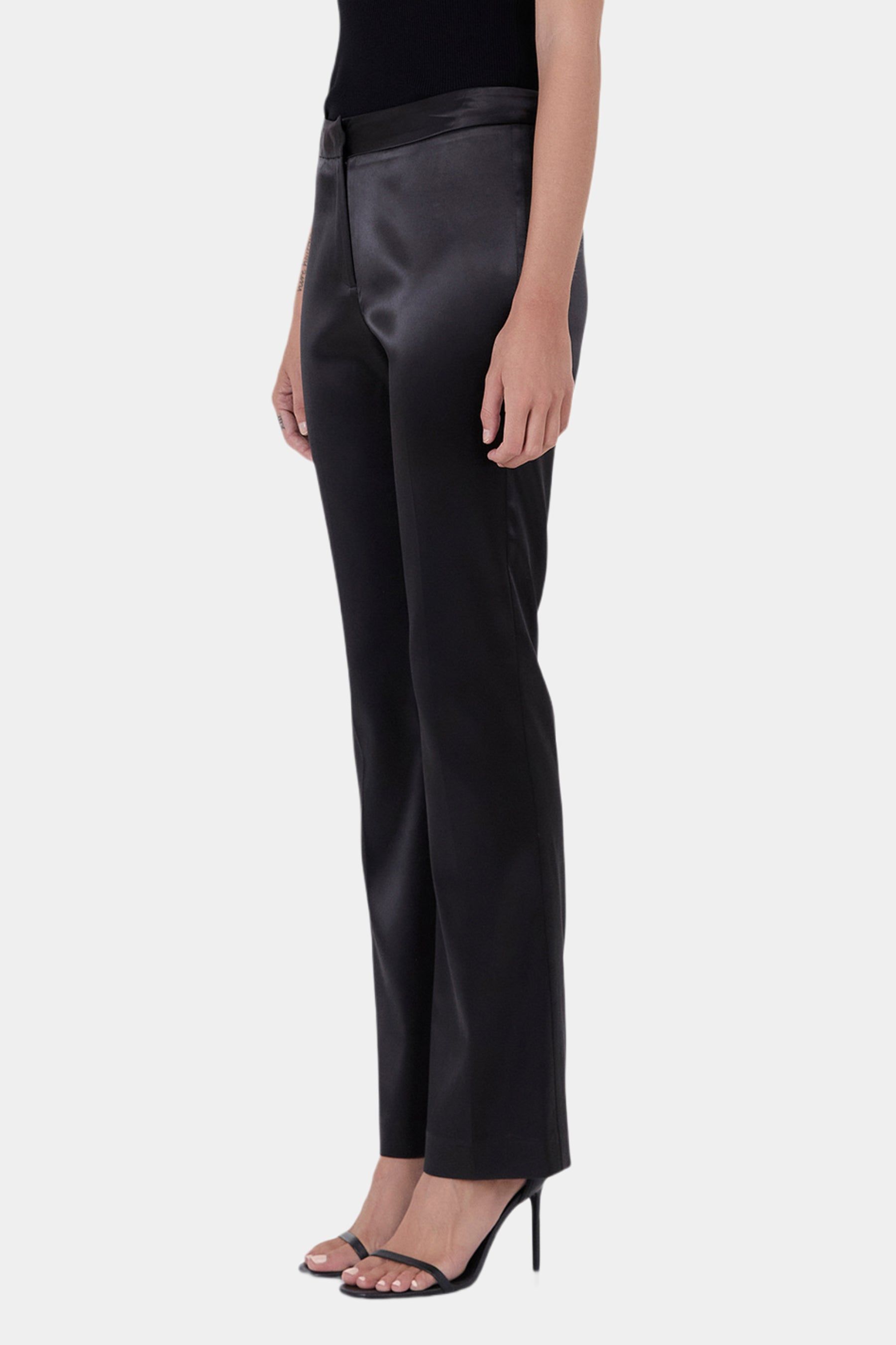 Solid Flared Trousers sold by Lord & Taylor product image thumbnail 2