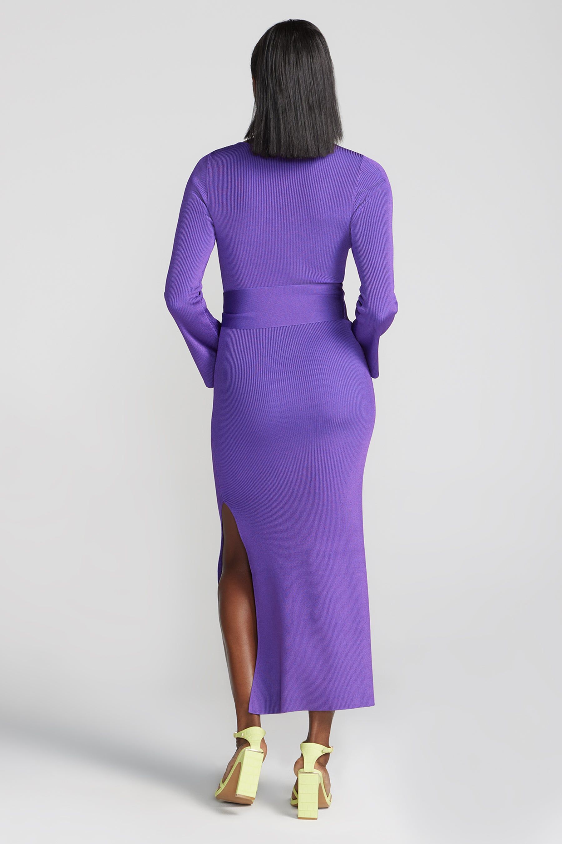 Long Sleeve Ribbed Maxi Sweater Dress With Wooden Buckle Belt sold by Lord & Taylor product image thumbnail 3