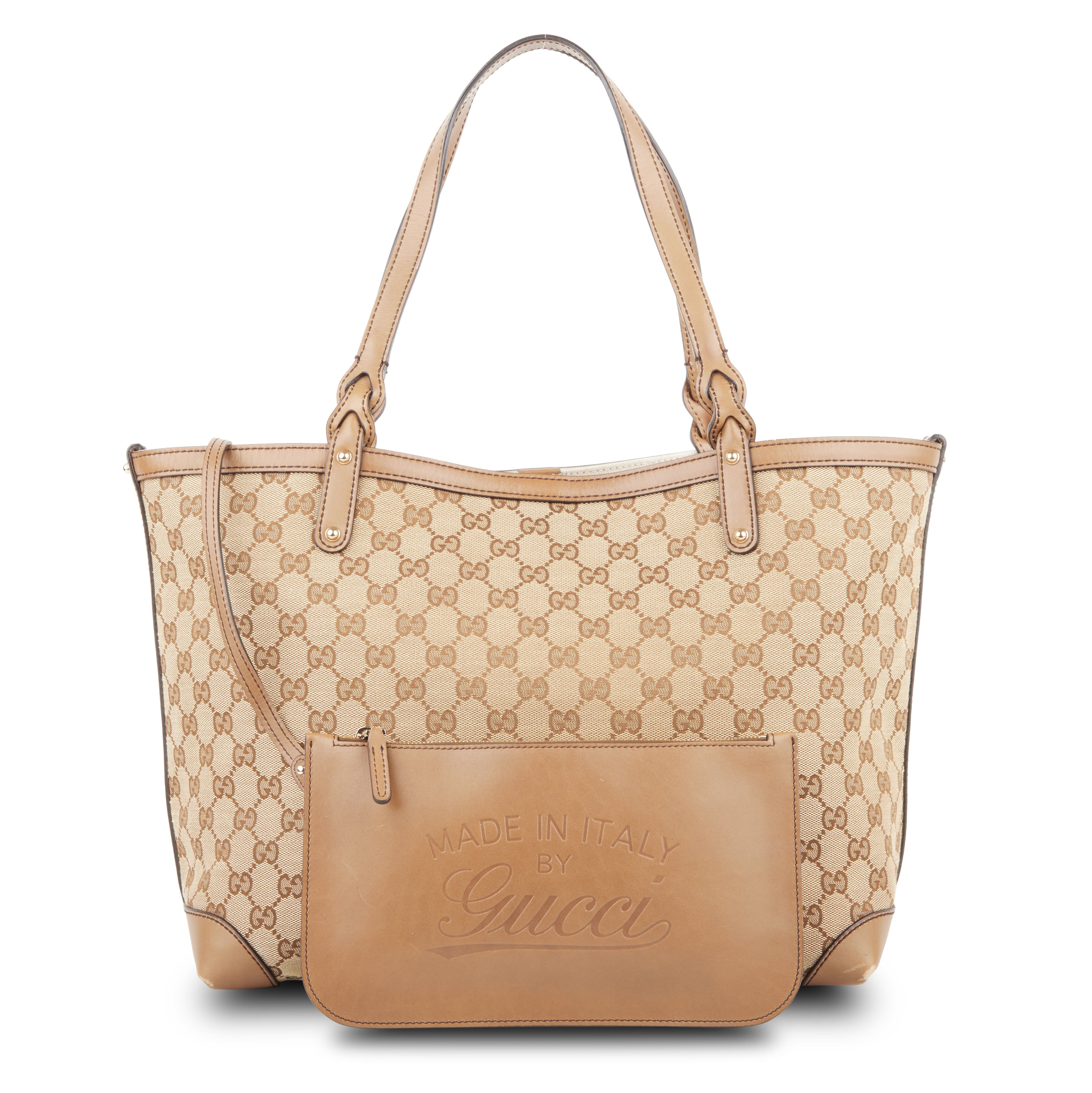 GG Canvas and Leather Craft Tote sold by Lord & Taylor