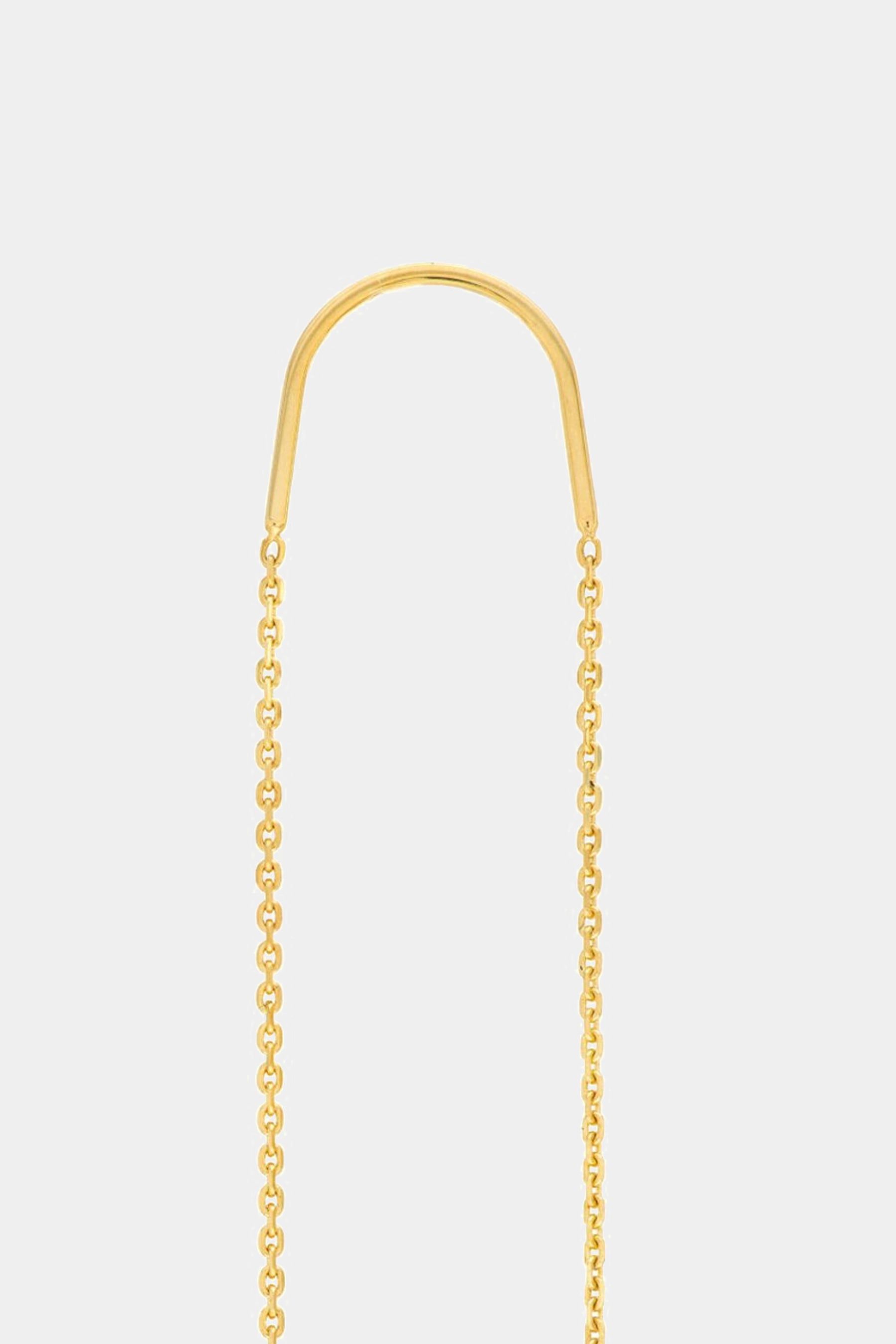 Diamond Bezel Threader Earrings sold by Lord & Taylor product image thumbnail 3