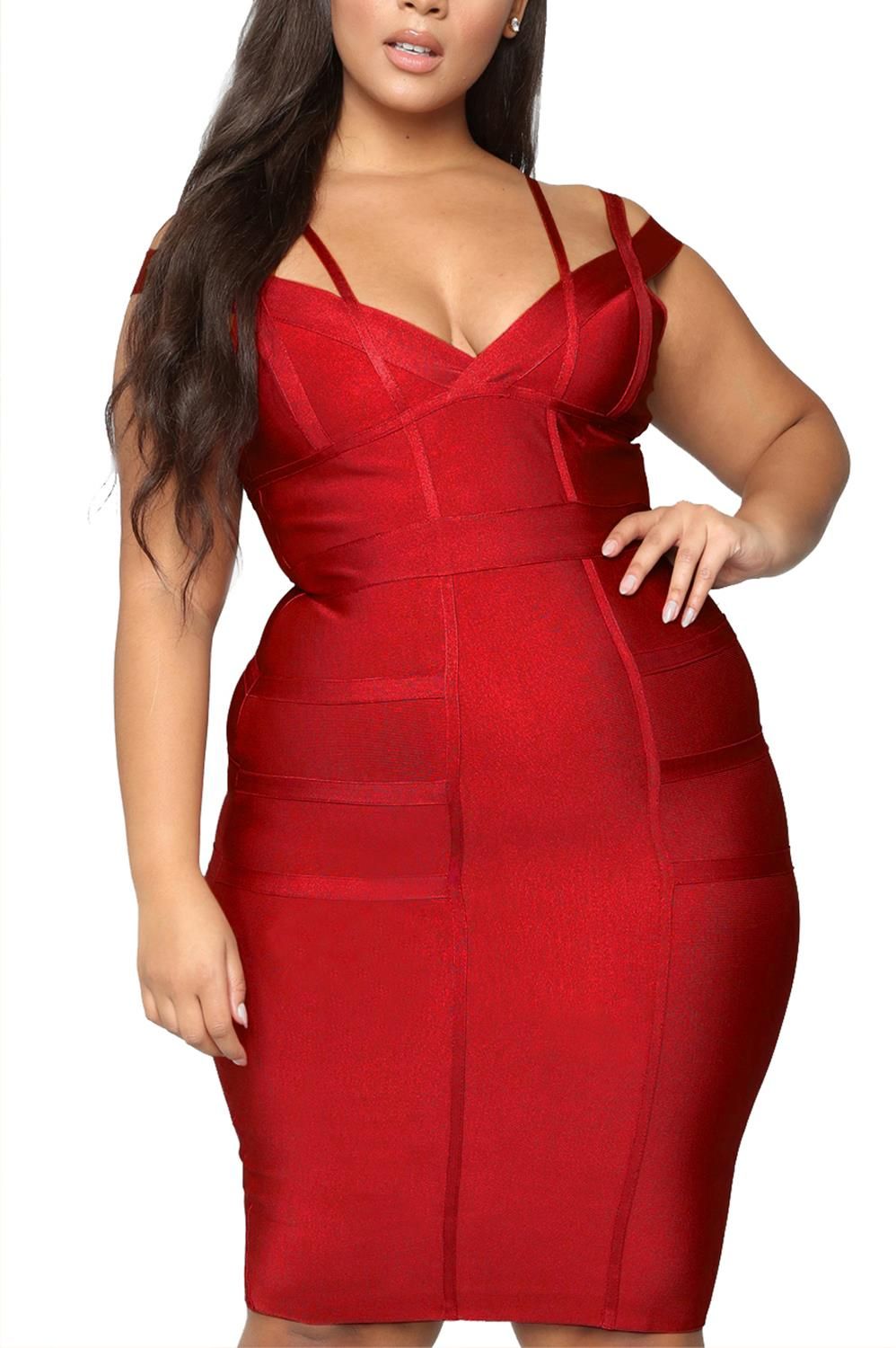 Multi-Strap Bodice Bodycon Bandage Dress sold by Lord & Taylor product image thumbnail 15