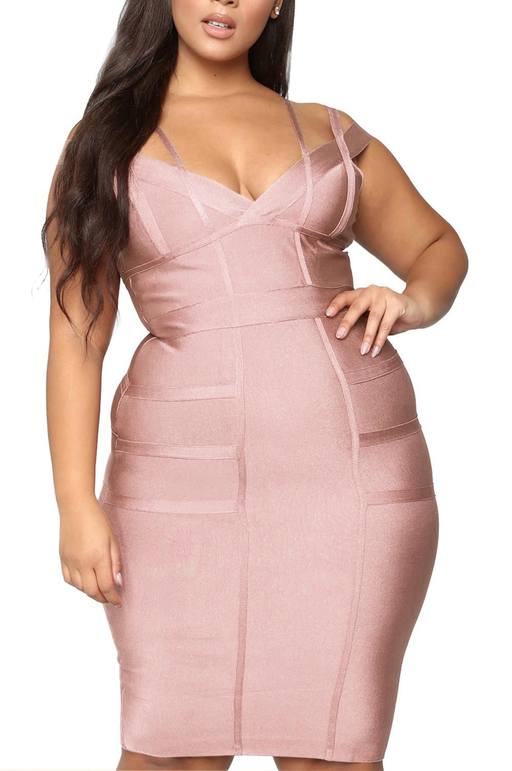 Multi-Strap Bodice Bodycon Bandage Dress sold by Lord & Taylor product image thumbnail 9