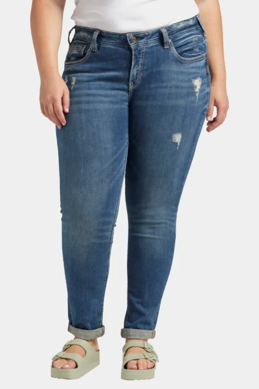Girlfriend Mid Rise Skinny Jeans sold by Lord & Taylor