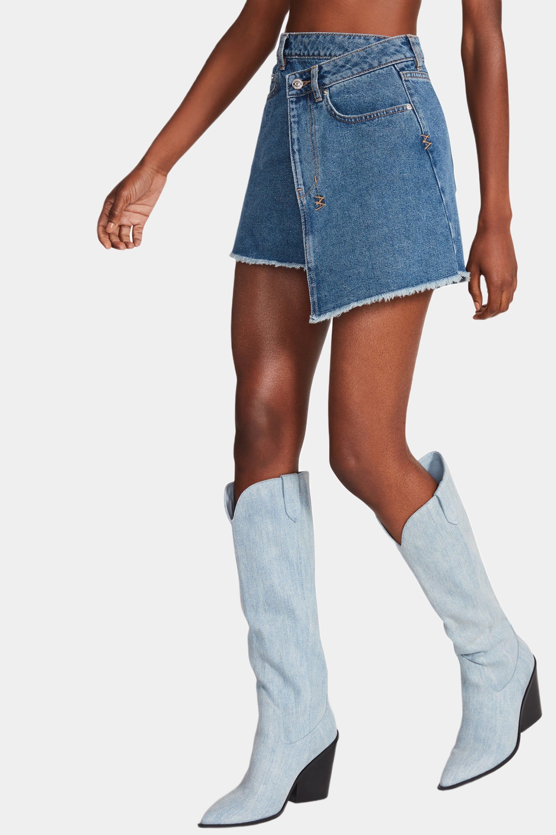Kyla Denim Mini Skirt sold by Lord & Taylor product image thumbnail 4