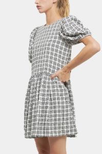Gingham Contrast Bow Mini Dress sold by Lord & Taylor