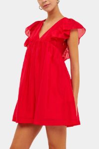 Ruffled V-Neck Mini Flounce Dress sold by Lord & Taylor