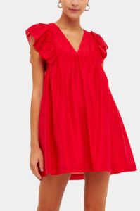 Ruffled V-Neck Mini Flounce Dress sold by Lord & Taylor