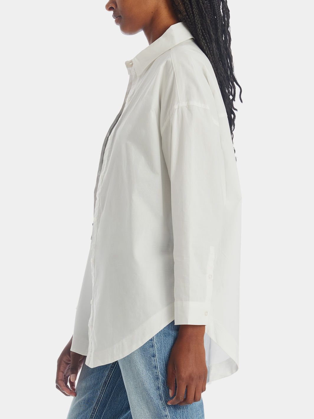 Poppy Oversized Collared Shirt sold by Lord & Taylor product image thumbnail 4