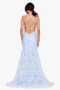 Long Mermaid Lace Dress sold by Lord & Taylor